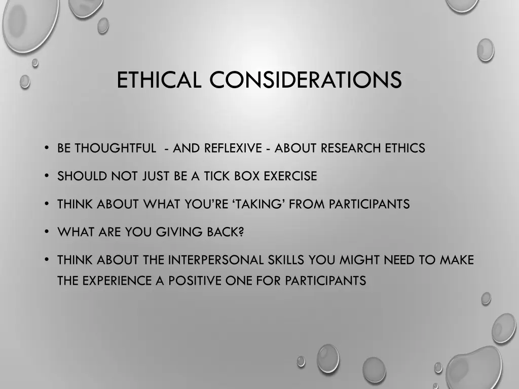 ethical considerations