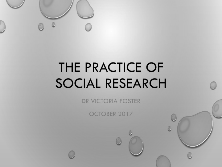 the practice of social research