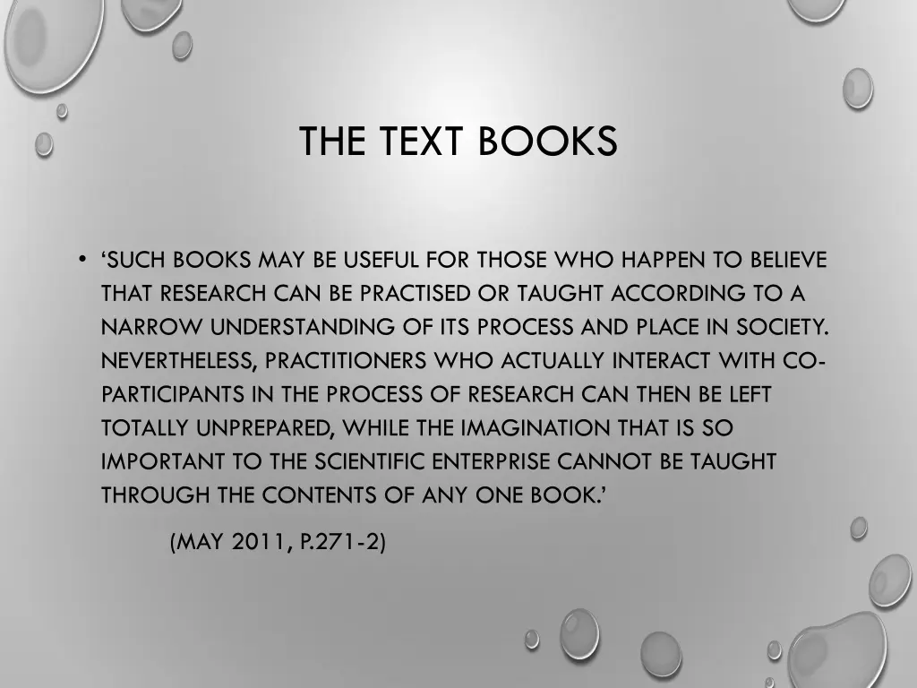 the text books