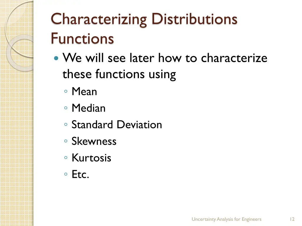 characterizing distributions functions we will