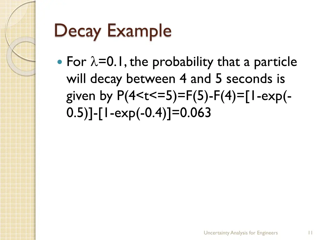 decay example