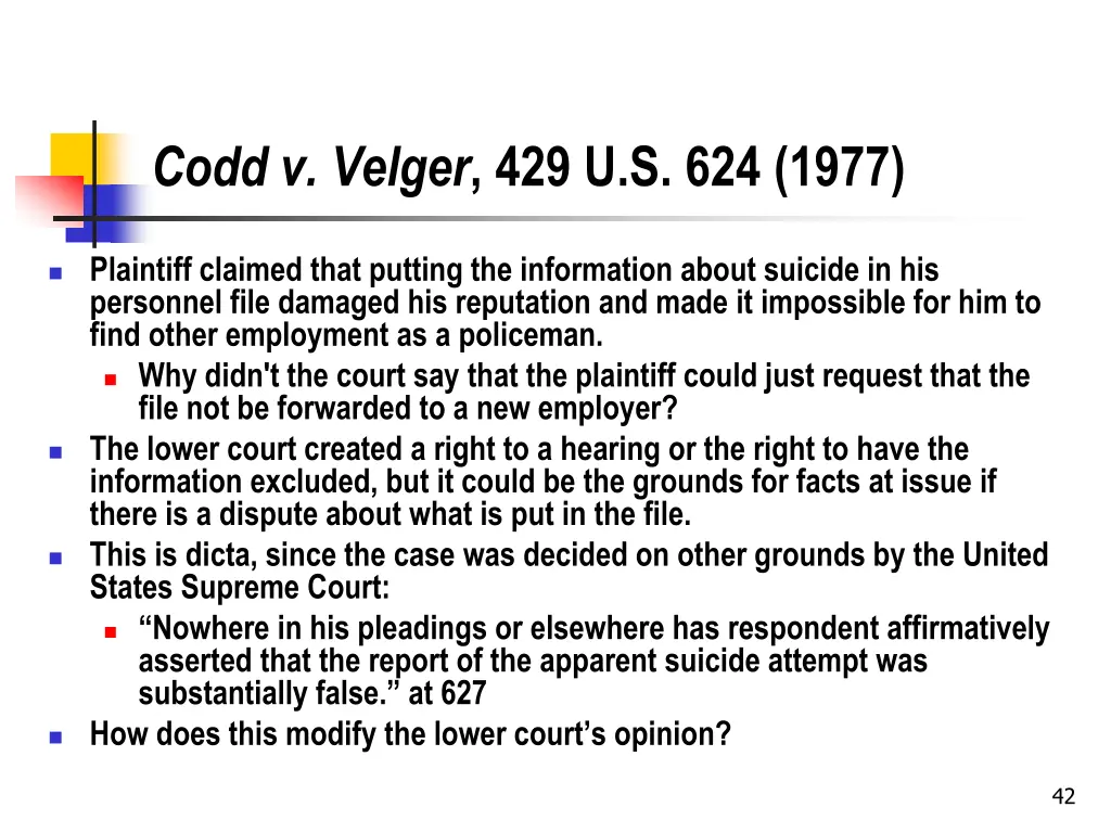 codd v velger 429 u s 624 1977