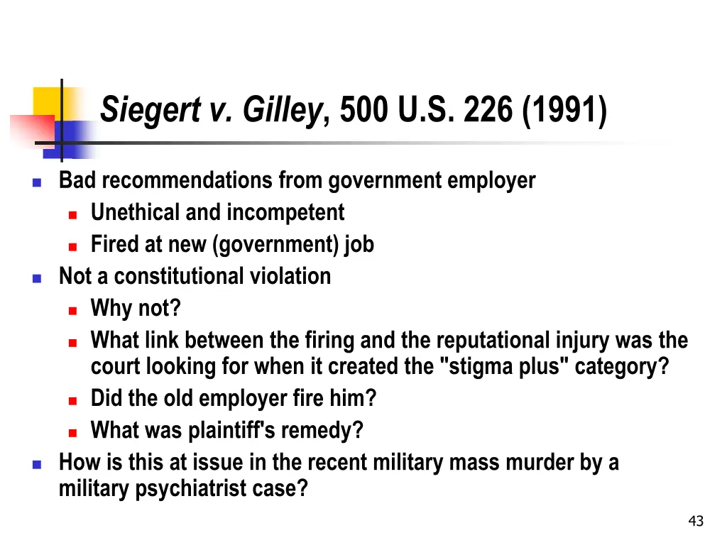 siegert v gilley 500 u s 226 1991