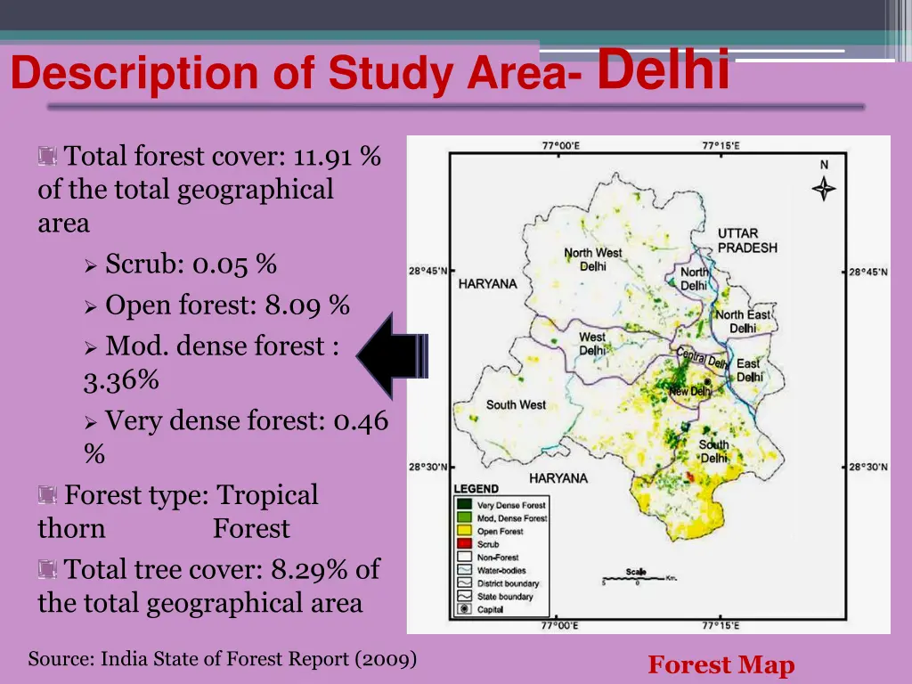 description of study area delhi 1