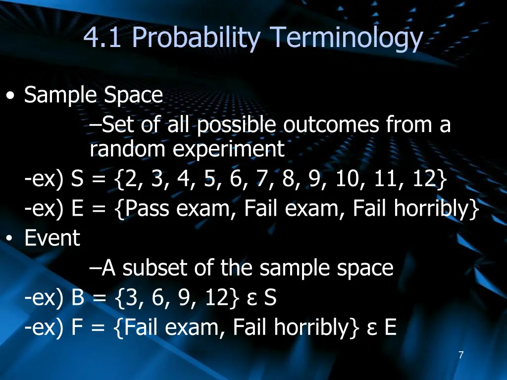 4 1 probability terminology