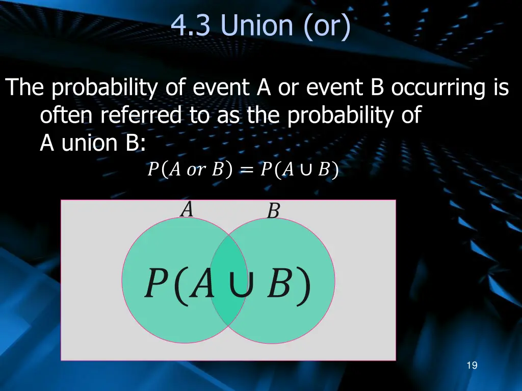 4 3 union or