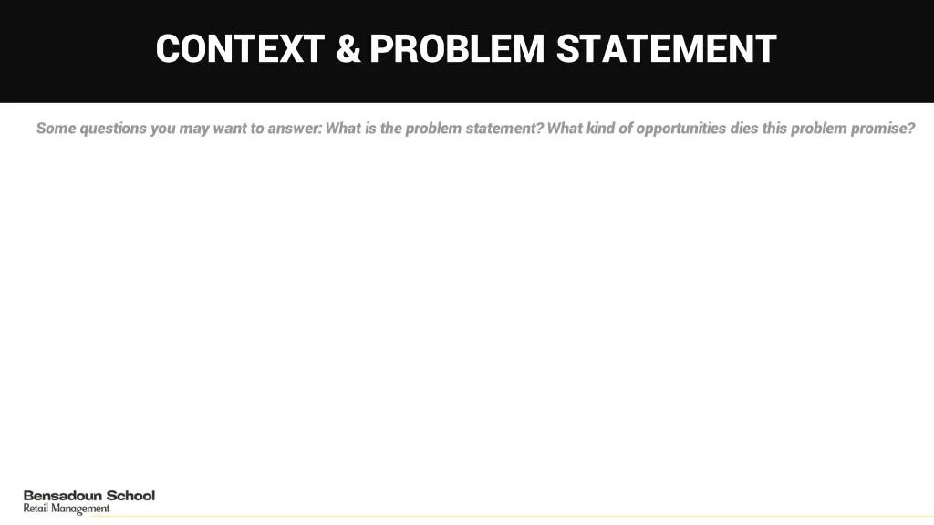 context problem statement