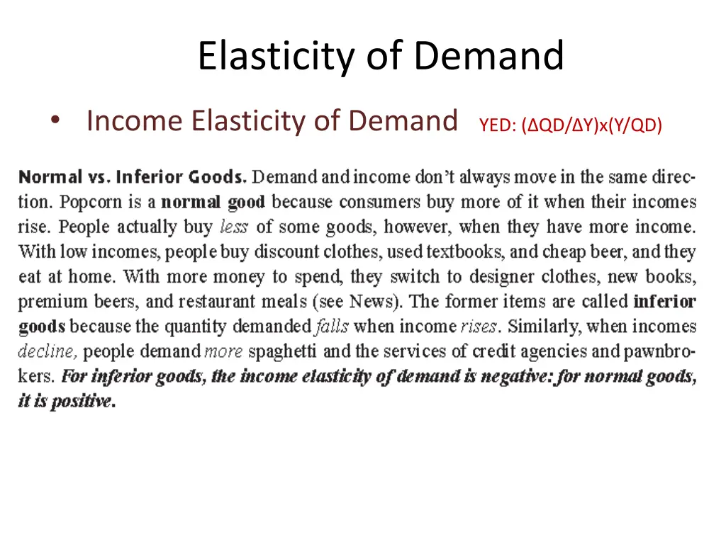elasticity of demand 13