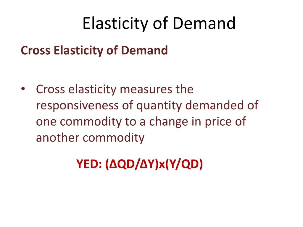 elasticity of demand 14