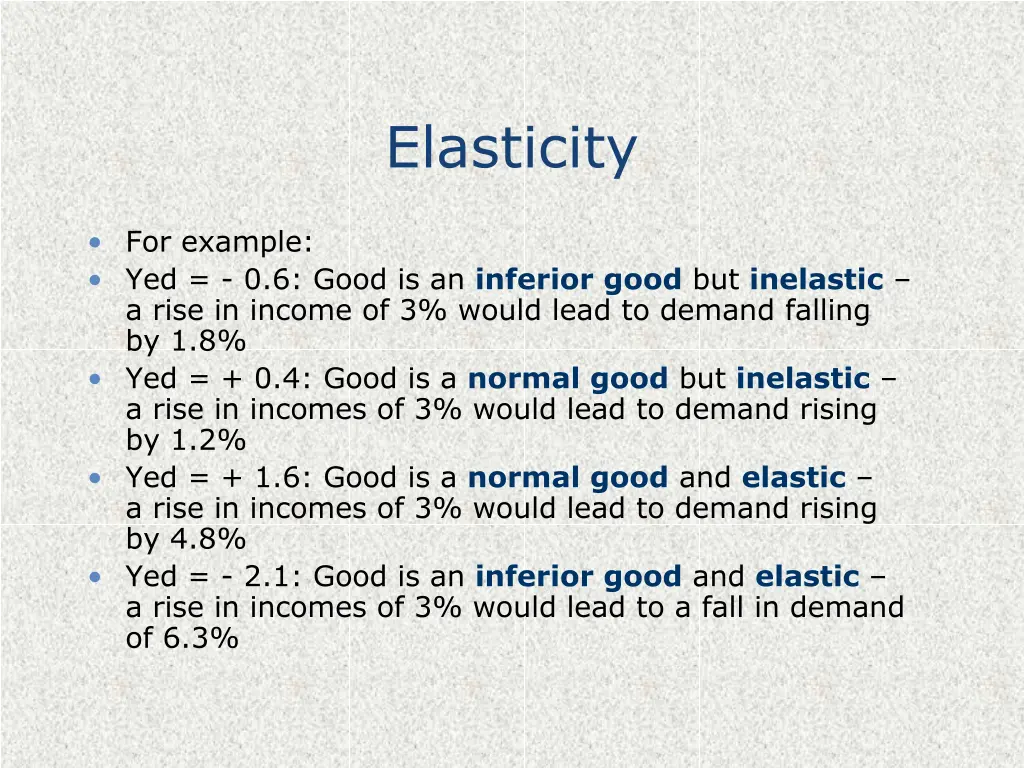 elasticity 11