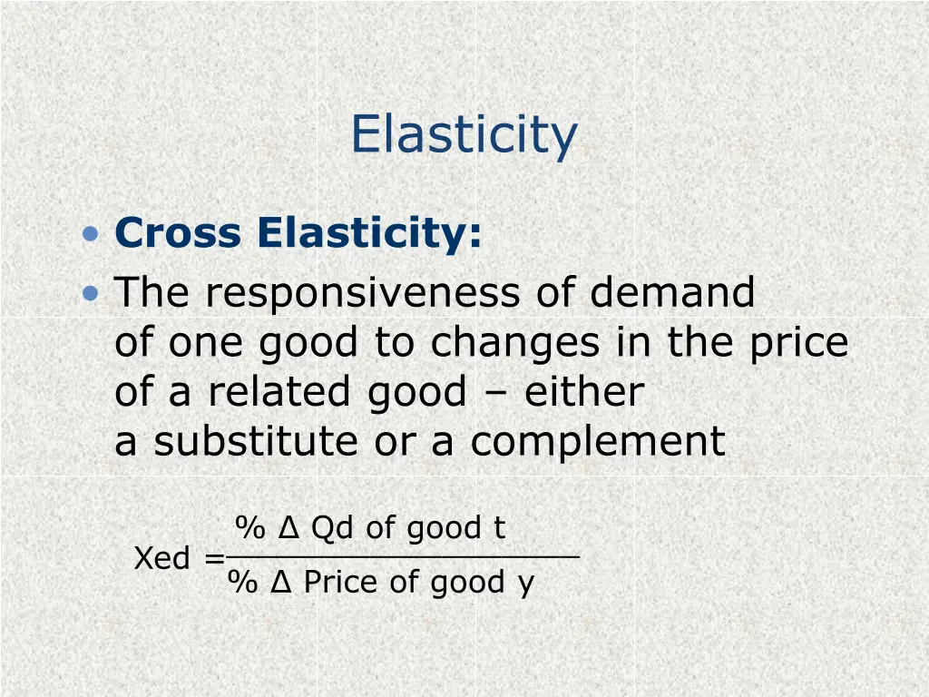 elasticity 12