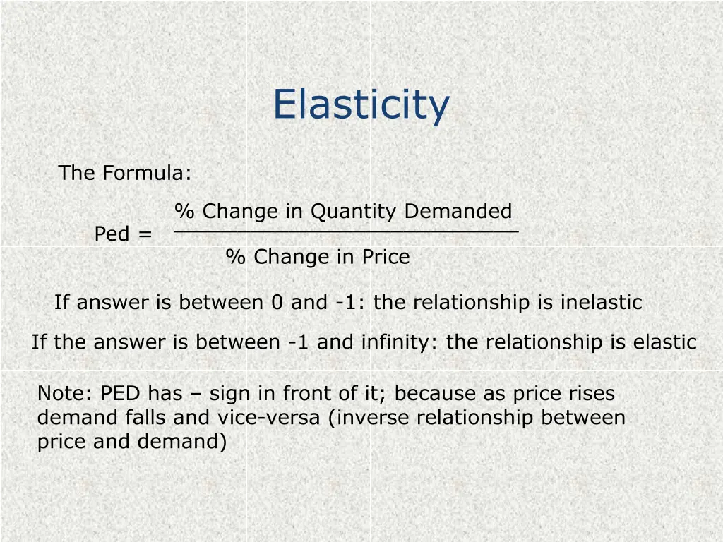 elasticity 2