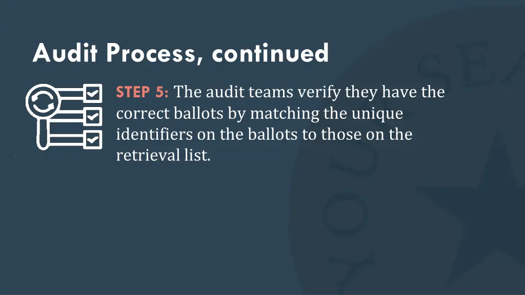 audit process continued 3