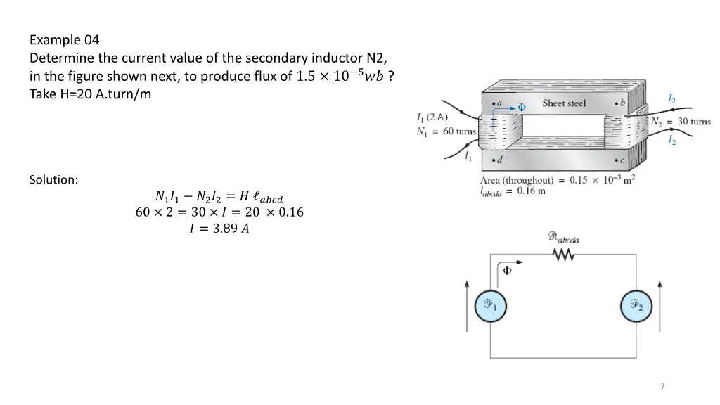 example 04 determine the current value