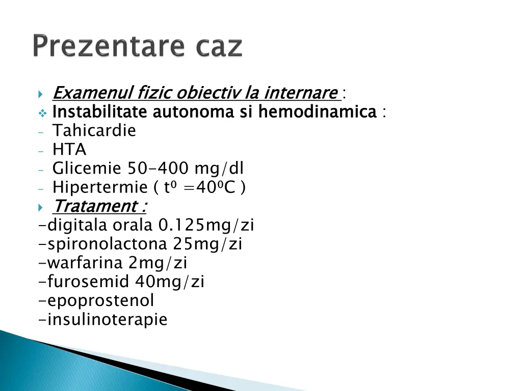 examenul fizic obiectiv la internare