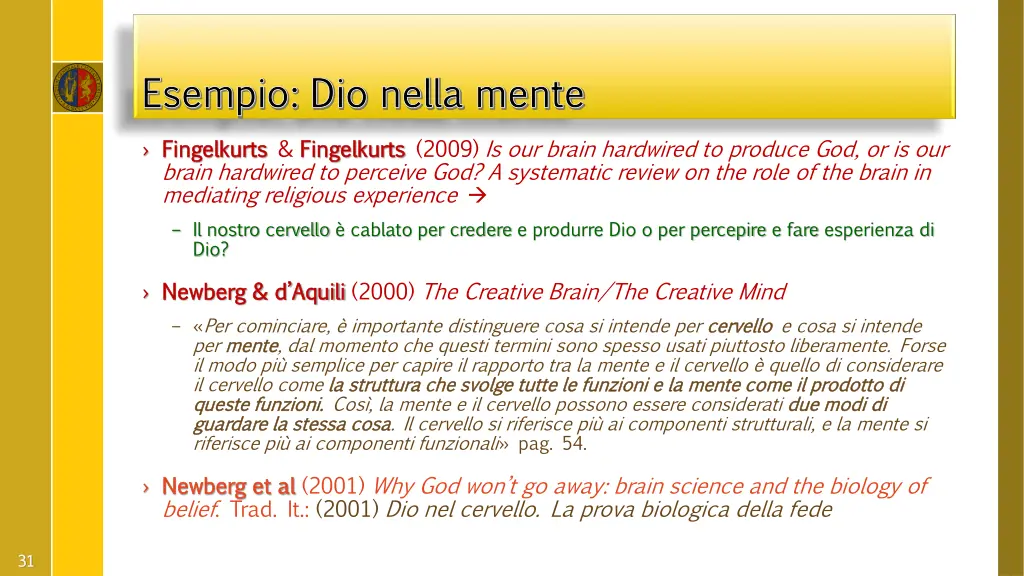 esempio dio nella mente esempio dio nella mente
