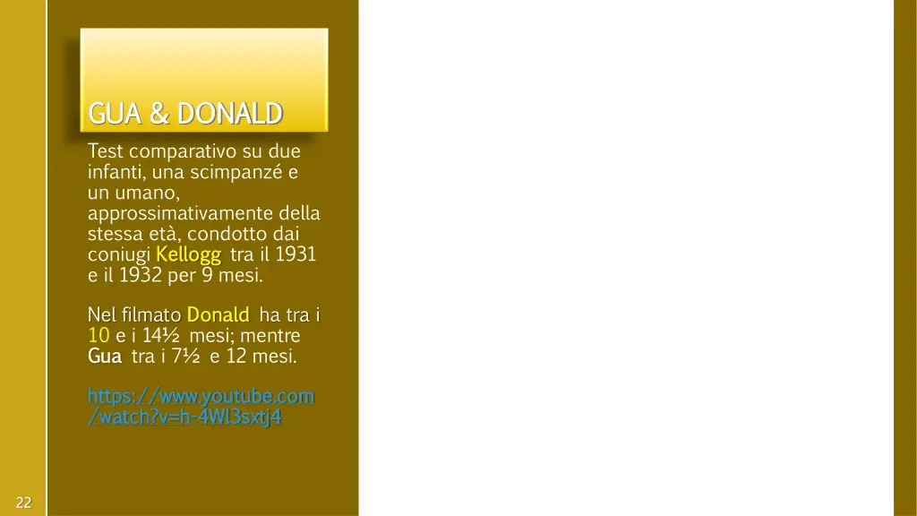gua donald test comparativo su due infanti