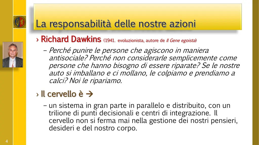 la responsabilit delle nostre azioni