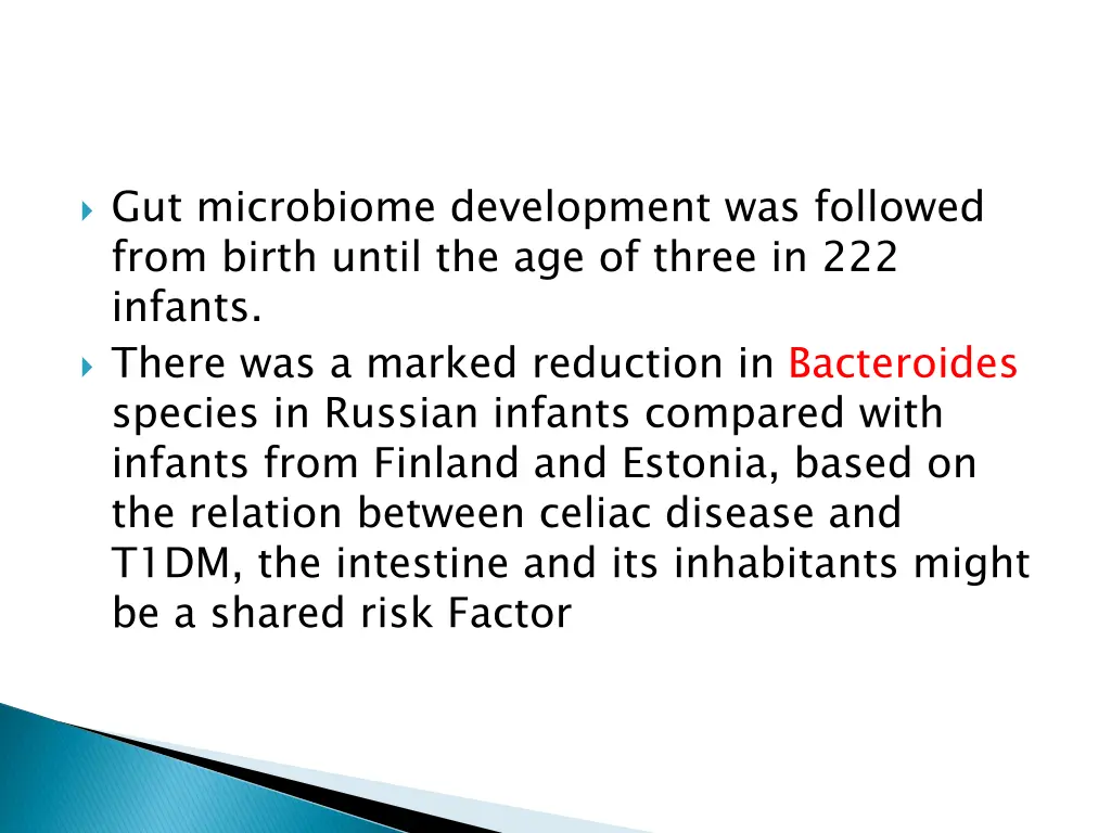 gut microbiome development was followed from