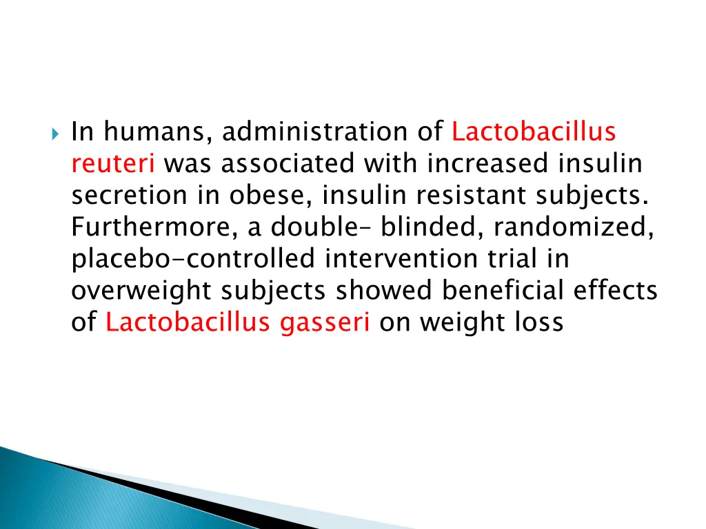 in humans administration of lactobacillus reuteri