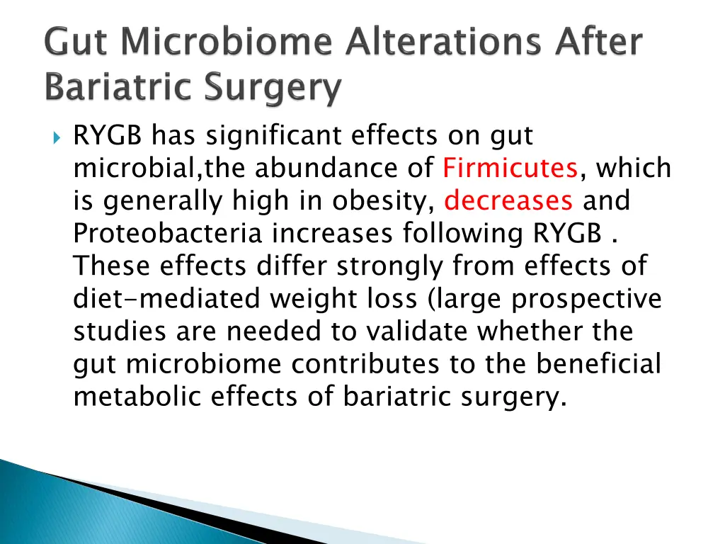 rygb has significant effects on gut microbial