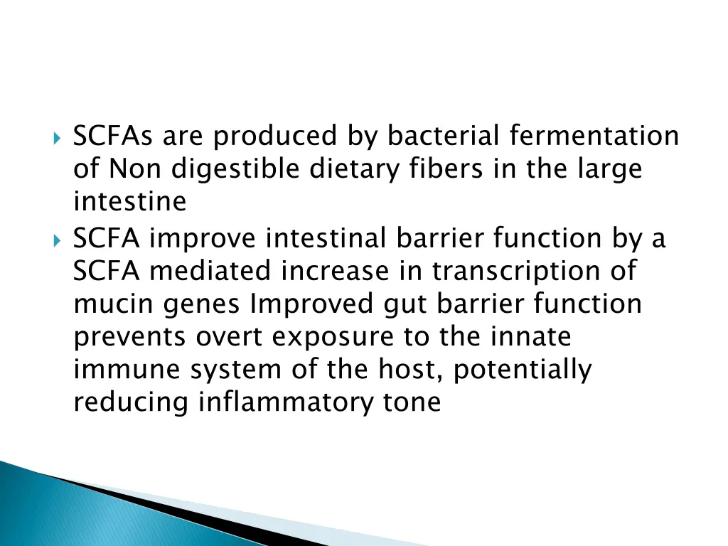 scfas are produced by bacterial fermentation