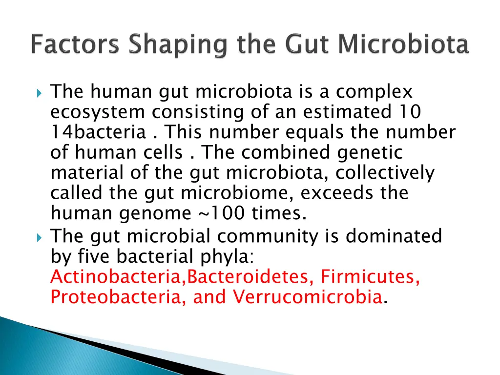 the human gut microbiota is a complex ecosystem