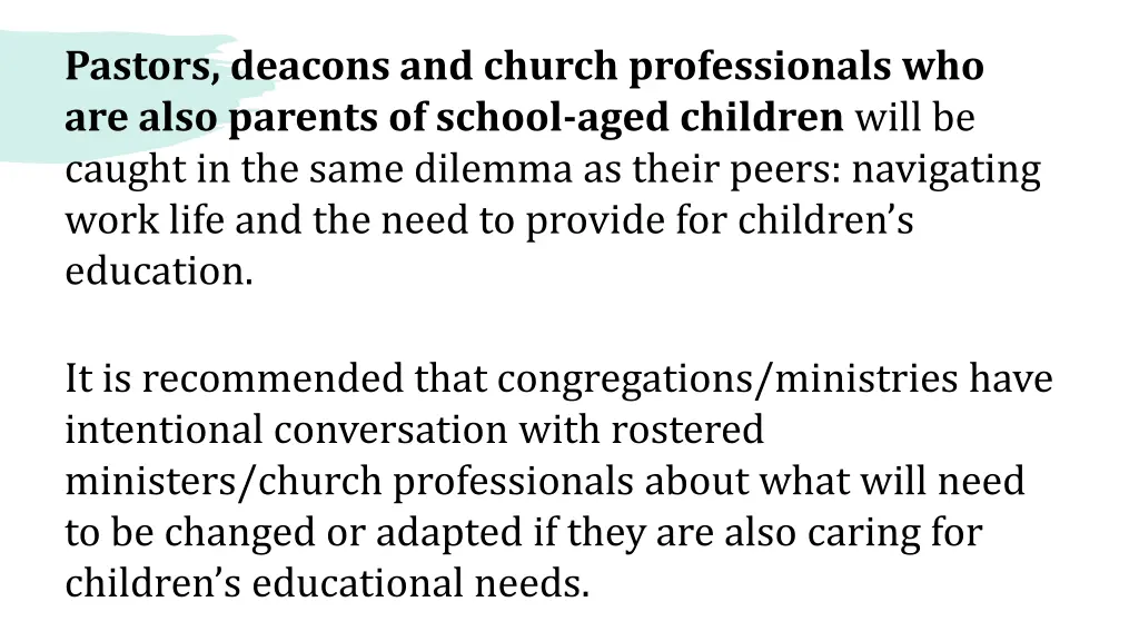 pastors deacons and church professionals