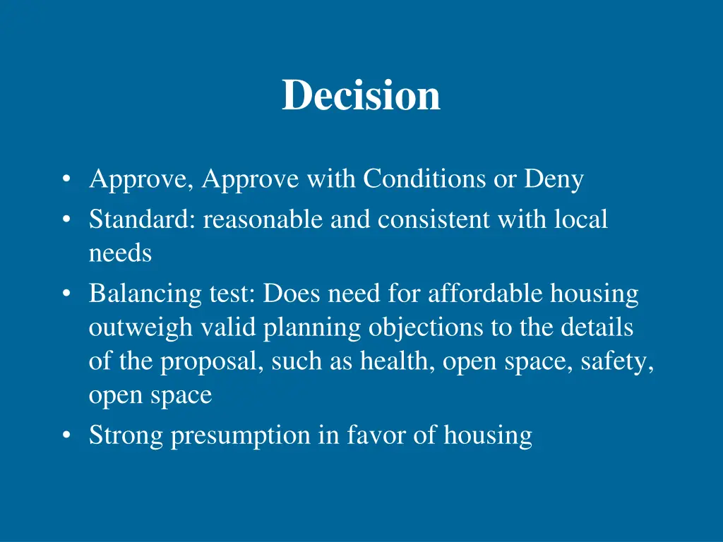 decision