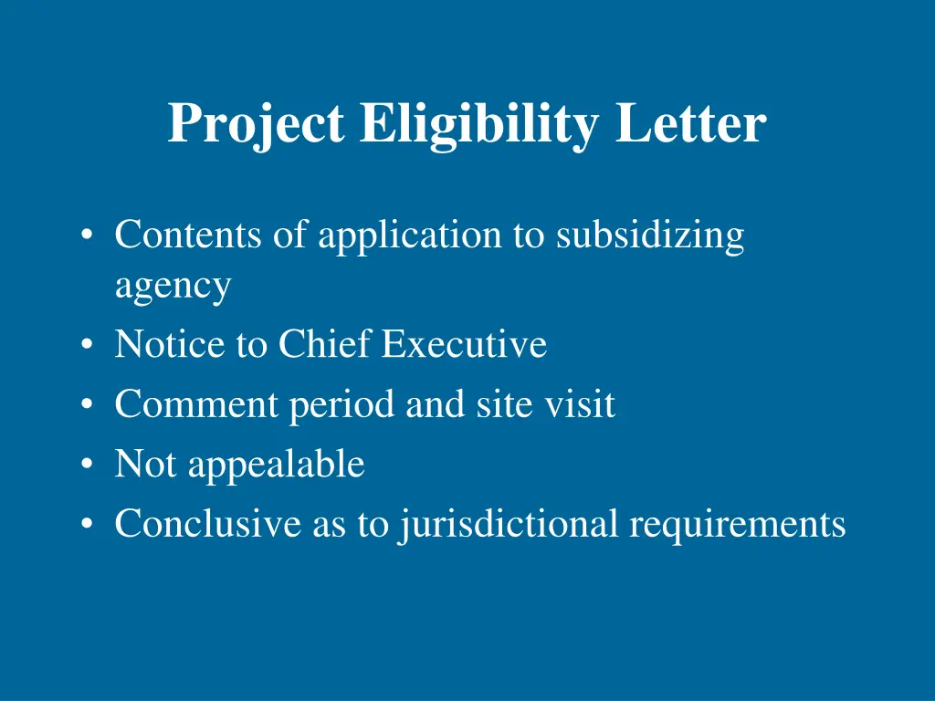 project eligibility letter 1