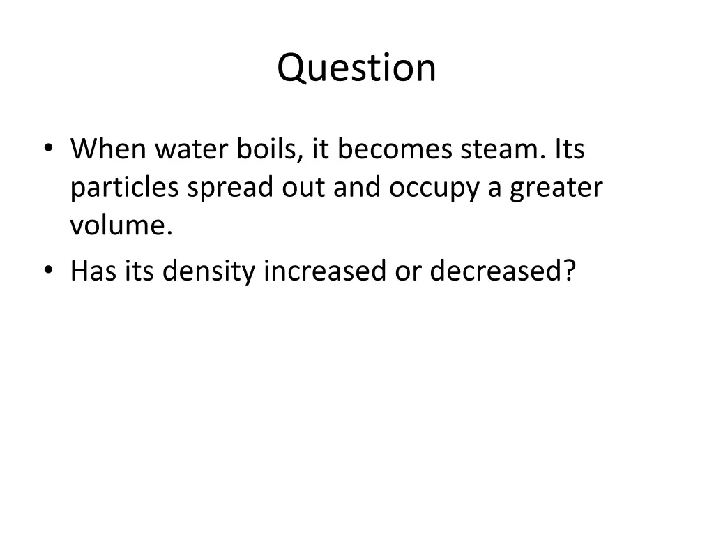 question