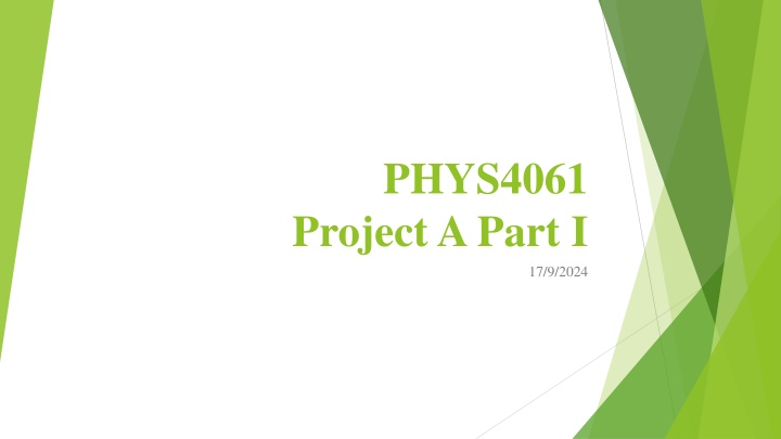 phys4061 project a part i