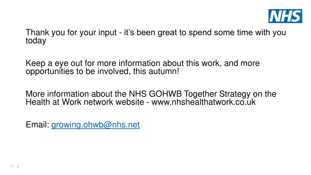 thank you for your input it s been great to spend