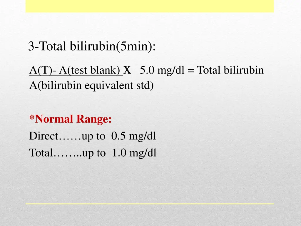 3 total bilirubin 5min a t a test blank