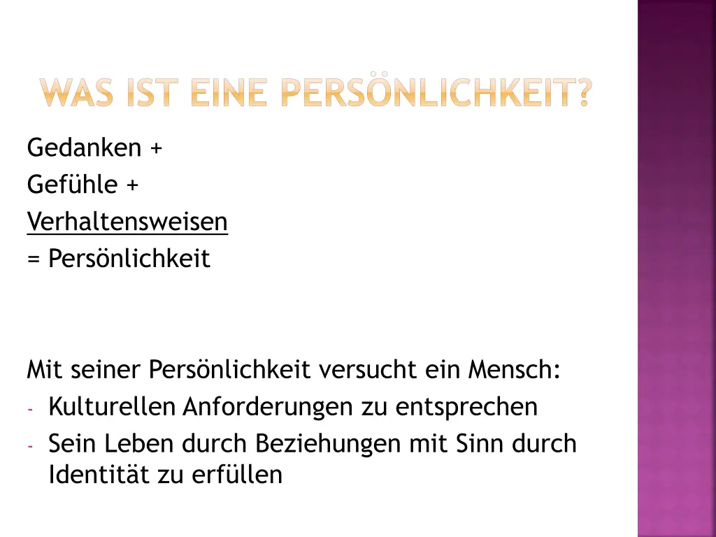 was ist eine pers nlichkeit