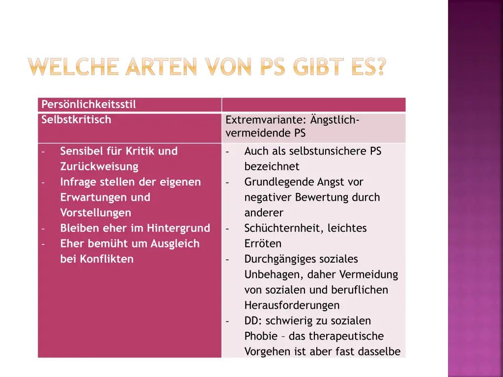 welche arten von ps gibt es 8