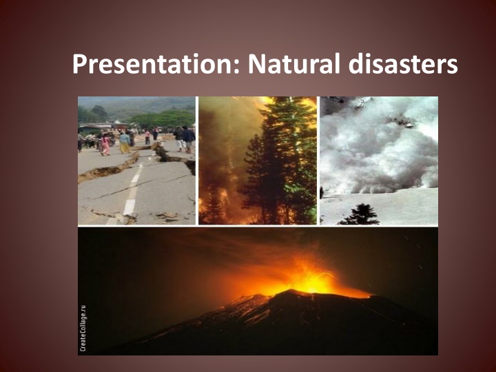 presentation natural disasters