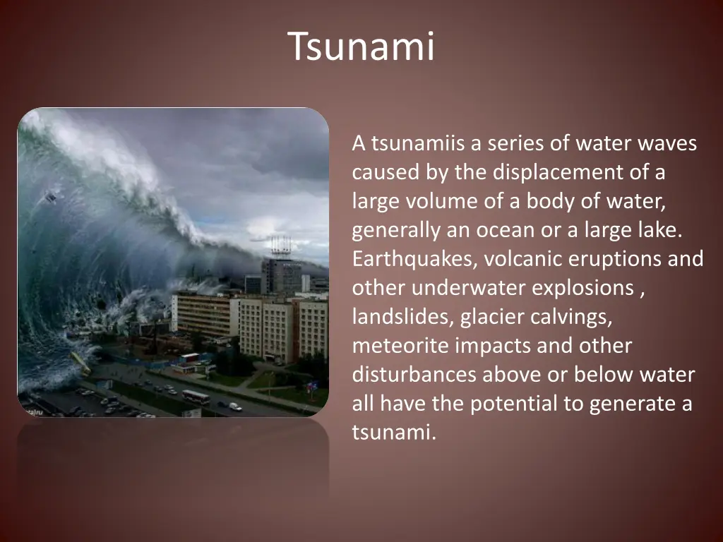 tsunami