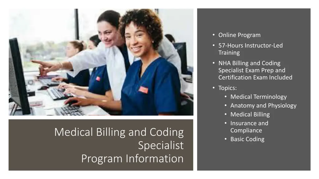 online program 57 hours instructor led training