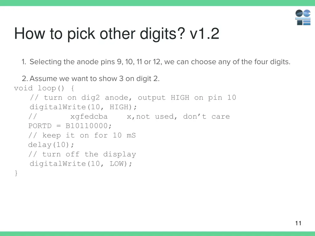 how to pick other digits v1 2