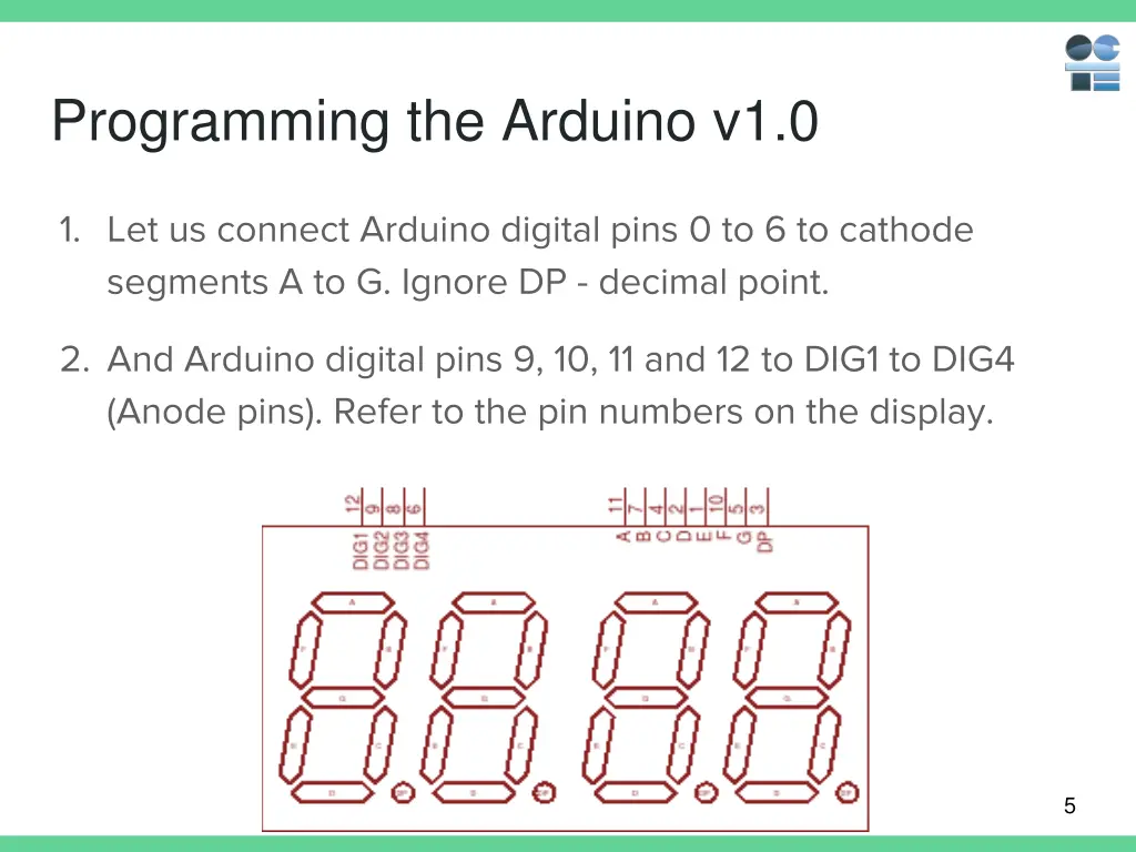 programming the arduino v1 0