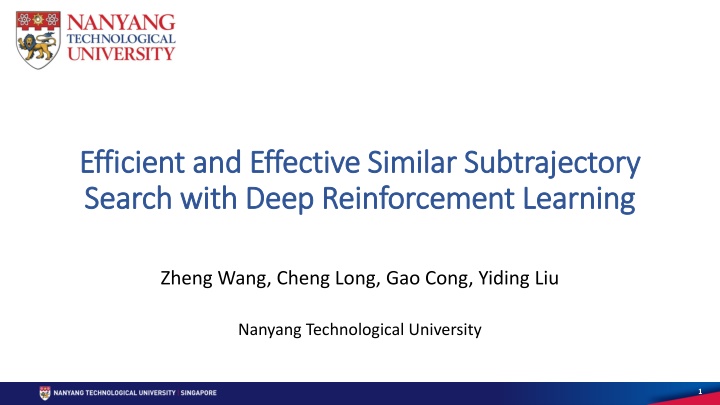 efficient and effective similar subtrajectory