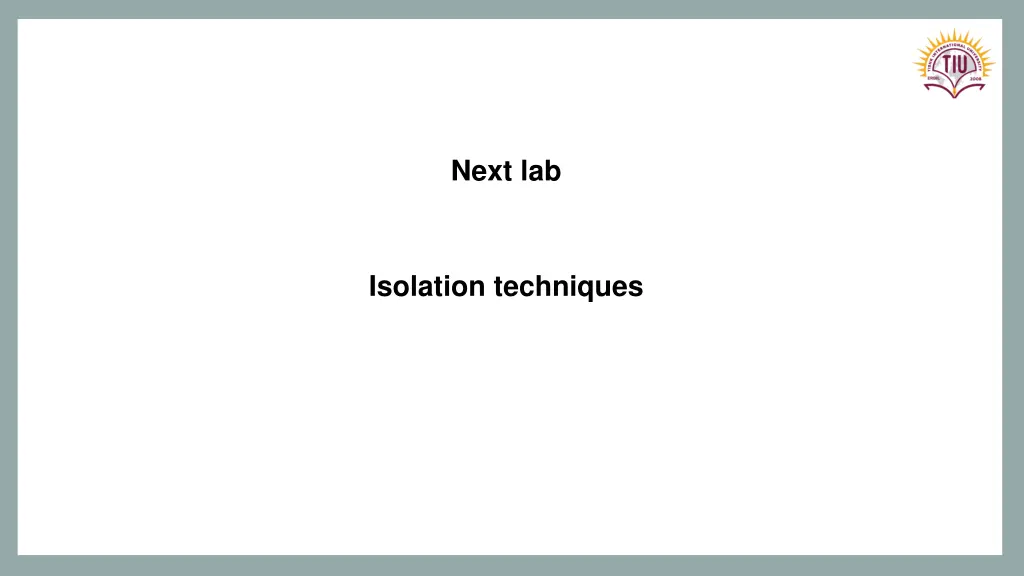 next lab