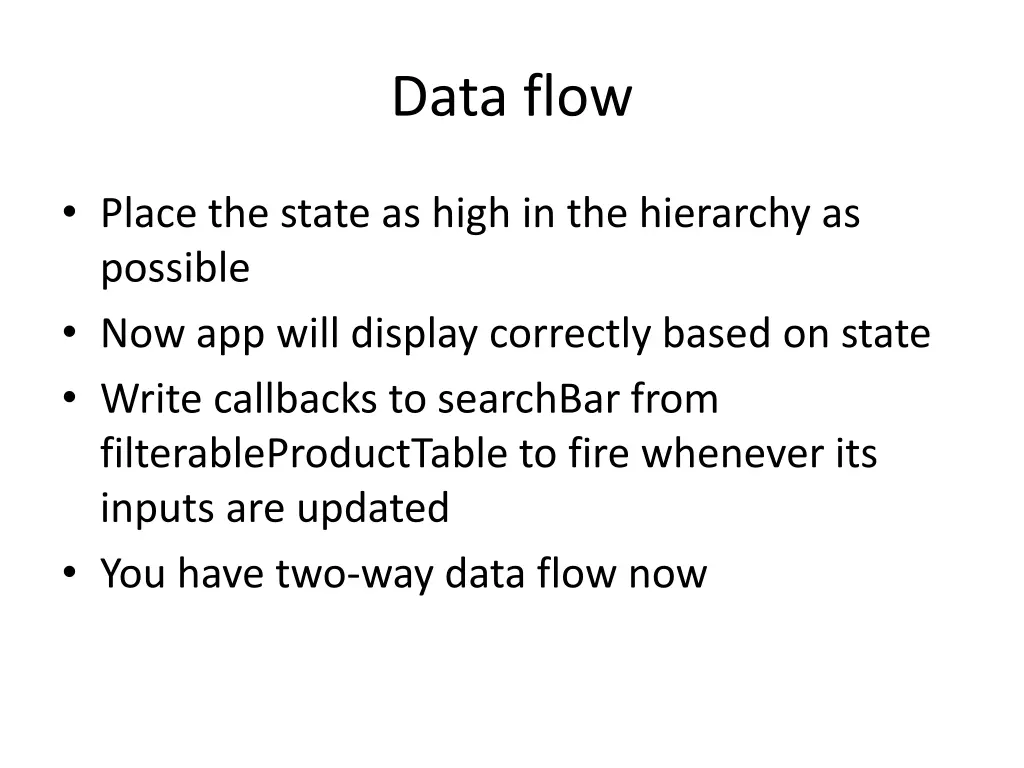data flow