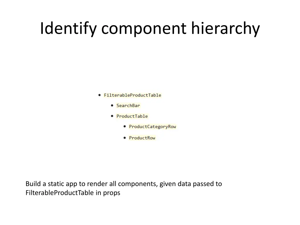 identify component hierarchy