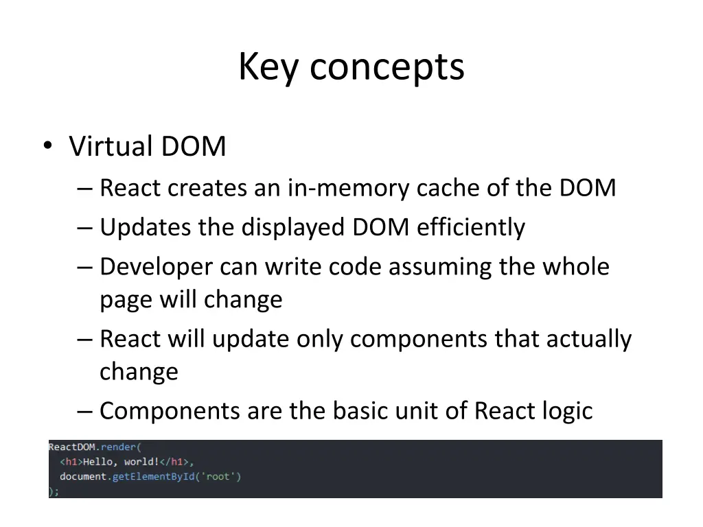 key concepts