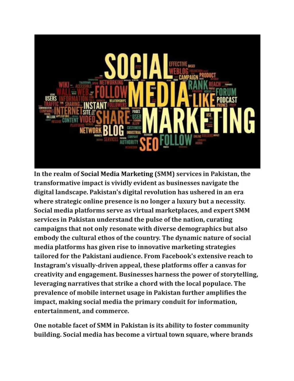in the realm of social media marketing