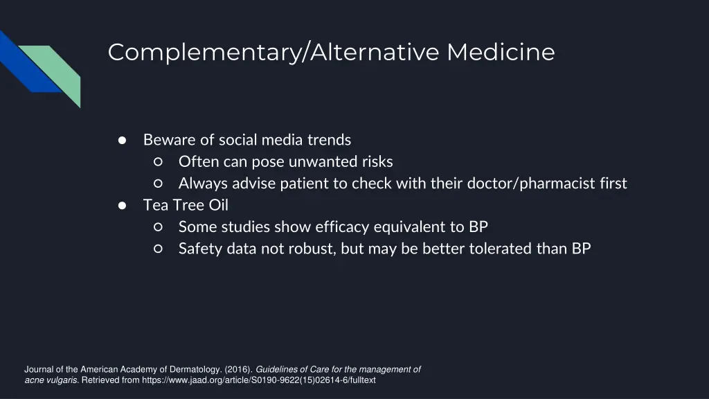complementary alternative medicine