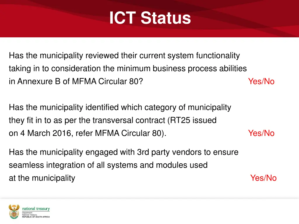 ict status 1