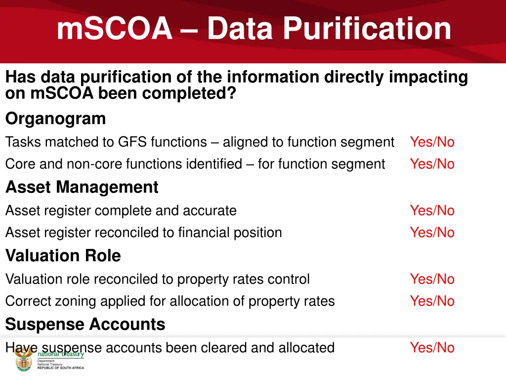 mscoa data purification